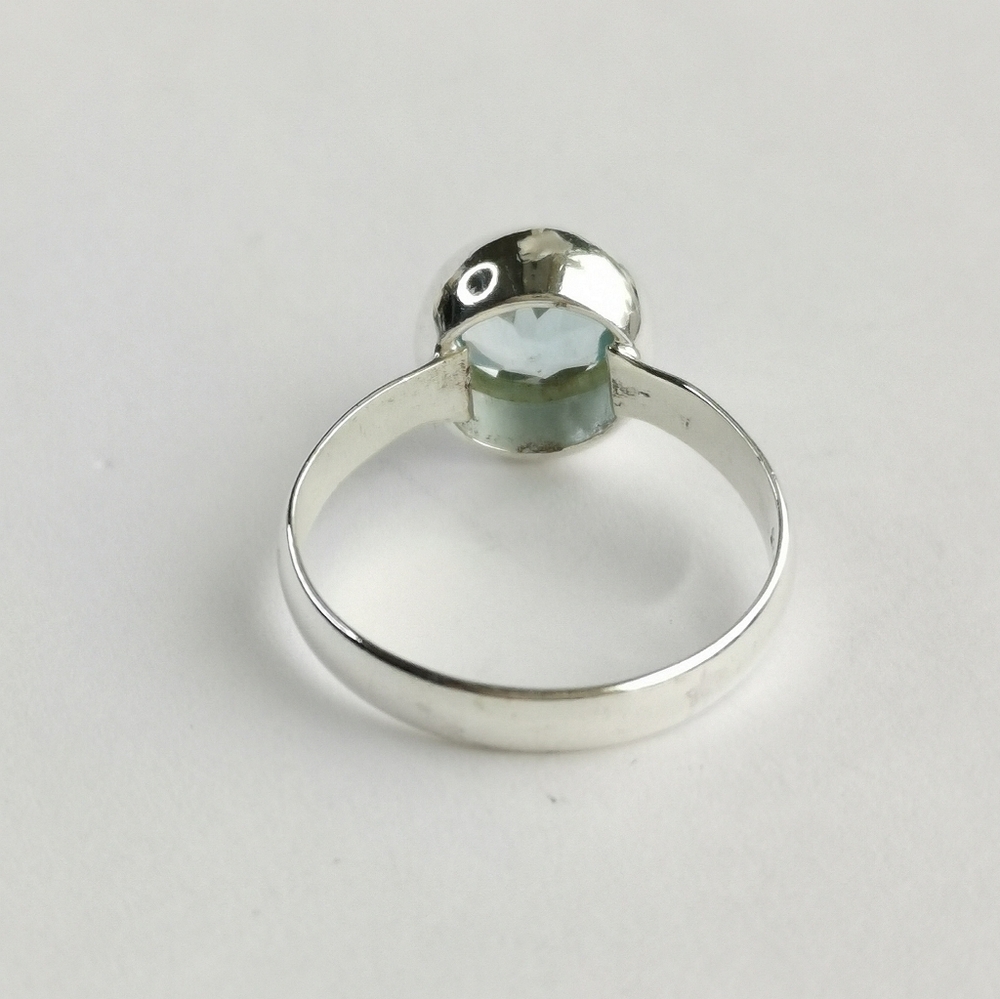 Sky Blue Topaz Ring in Sterling Silver size 8 🆕 - Picture 7 of 9